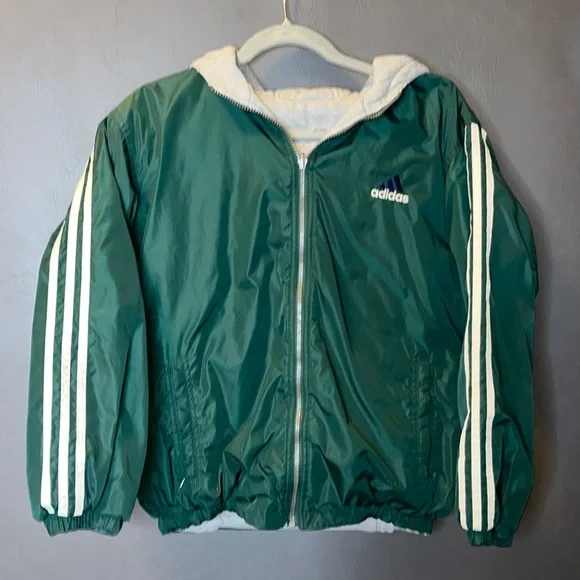 Vintage adidas top reversible jacket